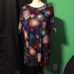 Lularoe Americana firework Irma Tunic